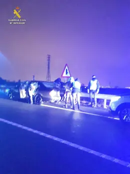 Detenido un hombre de 34 años en Lardero tras escapar de un control de la Guardia Civil