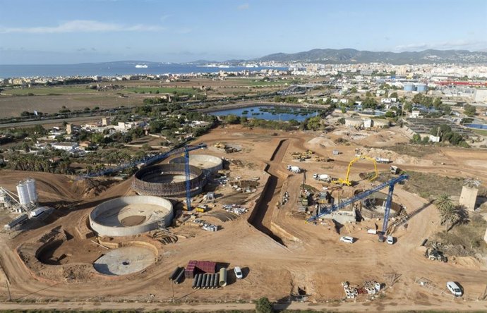 Archivo - Obras de la nueva depuradora Palma II.
