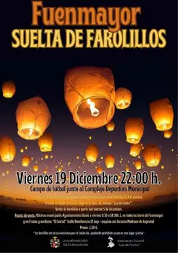 Fuenmayor llenará el cielo el viernes con sus 'farolillos' en una hermosa celebración nocturna