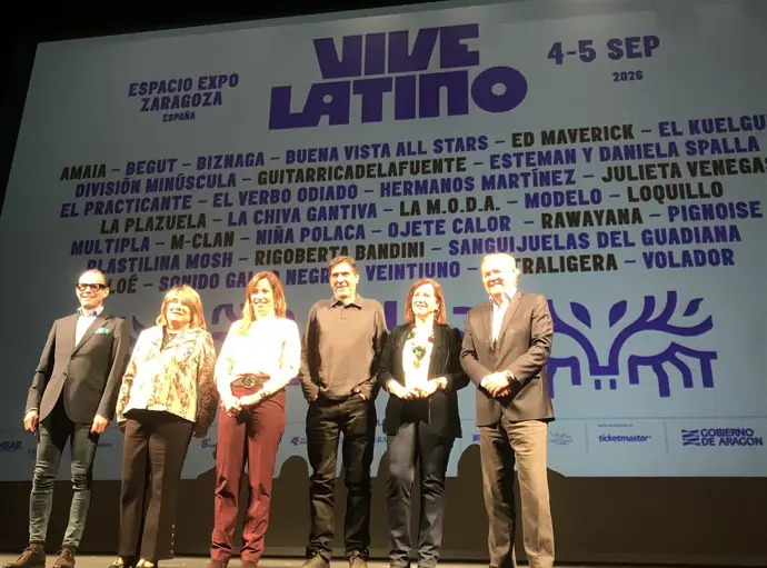 Vive Latino Zaragoza contará con 32 artistas de 6 países el 4 y 5 de septiembre, abonos a 115