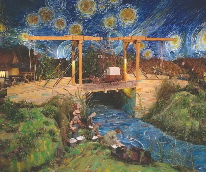 Los belenes de Valladolid muestran la Natividad con el estilo de Van Gogh y la Roma antigua.