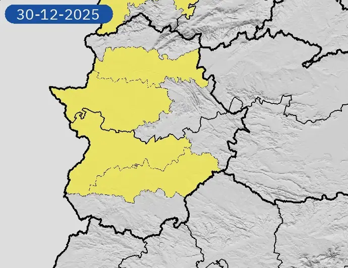 Algunas áreas de Extremadura están en alerta amarilla este martes por nieblas