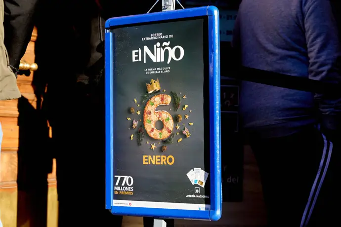 Las ventas del Sorteo de 'El Niño' en Navarra llegan a 9.328.880 euros, un 0,39% menos que en 2025