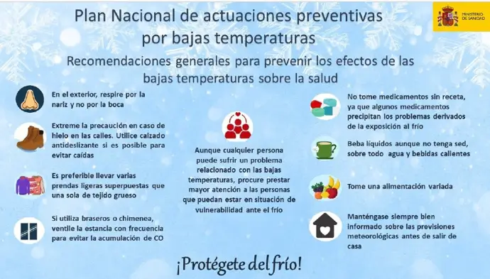 Activado el plan de prevención ante las bajas temperaturas en varias comarcas de la región