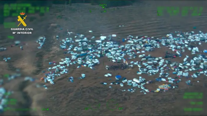 La rave del Cenajo termina con 63 detenidos por fiesta ilegal y enfrentamientos con la policía
