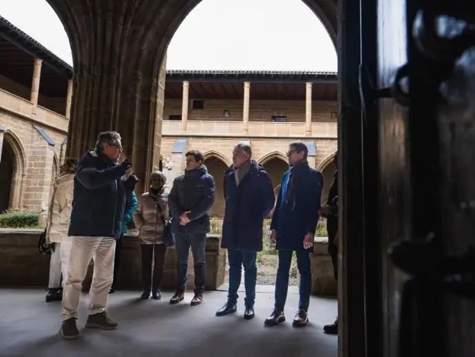 Concluyen las obras de restauración de las alas norte y este del claustro mayor del monasterio