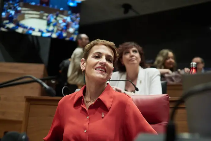Chivite afirma que la reestructuración del Gobierno busca "agilizar" la gestión hasta 2027