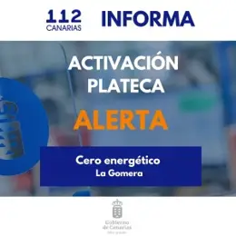 El Gobierno de Canarias activa el PLATECA por alerta de cero energético en La Gomera