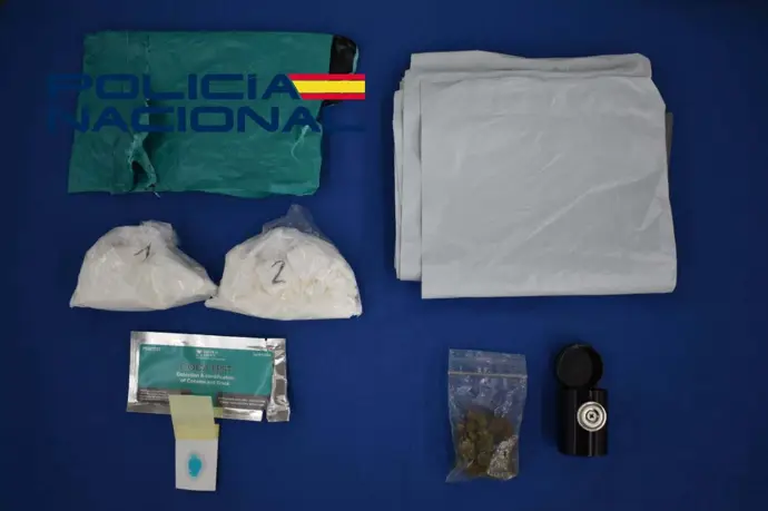 Detenido un hombre que salió de Plasencia con más de 200 gramos de cocaína en roca