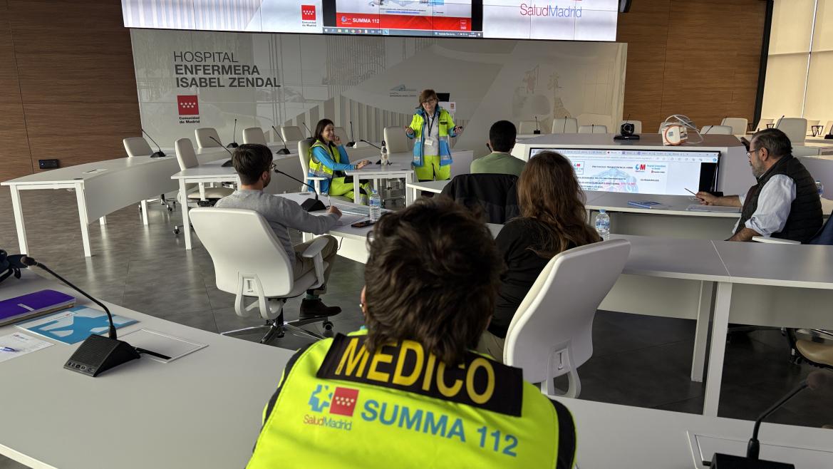 El SUMMA 112 presenta su Centro Coordinador a los investigadores del proyecto VentilaMadrid 2