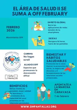 El Área de Salud de Cartagena se une a OFF February para fomentar un uso saludable de la