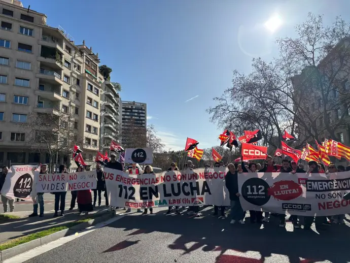 Cuarenta trabajadores del 112 solicitan a la Generalitat que se internalice el servicio y se cree