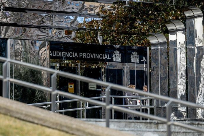Exterior de la sede de la Audiencia Provincial de Madrid, a 28 de enero de 2026, en Madrid (Espa&ntilde;a).