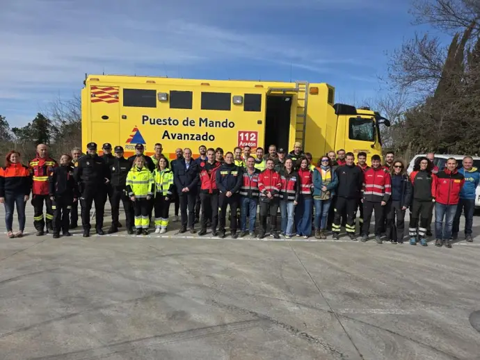 Simulacro de mercancías peligrosas y riesgo de incendio forestal cierra el curso de puesto de