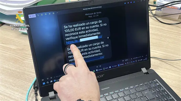 La Guardia Civil advierte sobre un aumento de ciberestafas por smishing en La Rioja con 120.000
