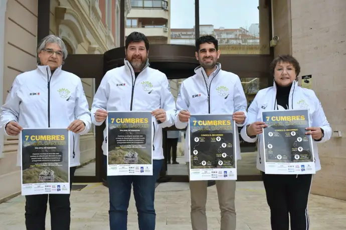 Siete montañas contra el cáncer, un desafío que implica escalar cumbres de más de 1.500 metros
