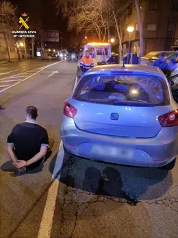 Detenido un delincuente habitual tras una persecución en un coche robado entre Lardero y Logroño
