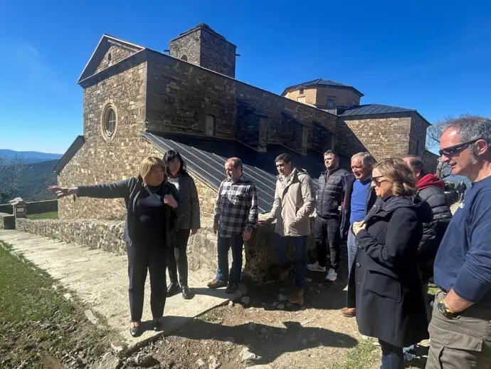 Finalizan las obras de emergencia en el Monasterio de San Victorián, restaurando su histórico