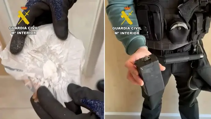 Detenido tras huir sin carné, con speed, navaja y taser artesanal en Las Merindades