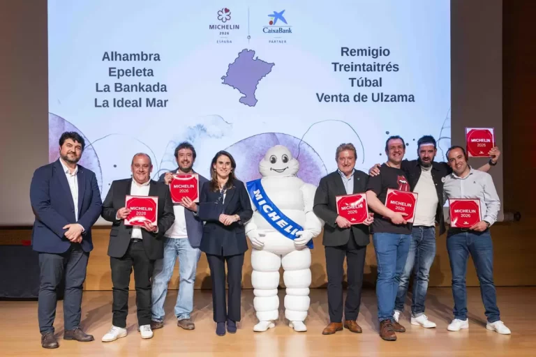 Ocho restaurantes navarros destacados por la Guía Michelin 2026 como opciones recomendadas.
