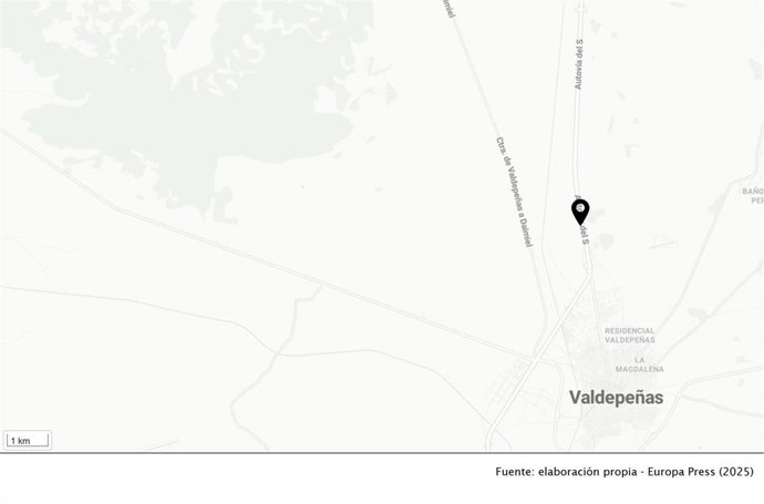 El accidente ha tenido lugar en el t&eacute;rmino municipal de Valdepe&ntilde;as.