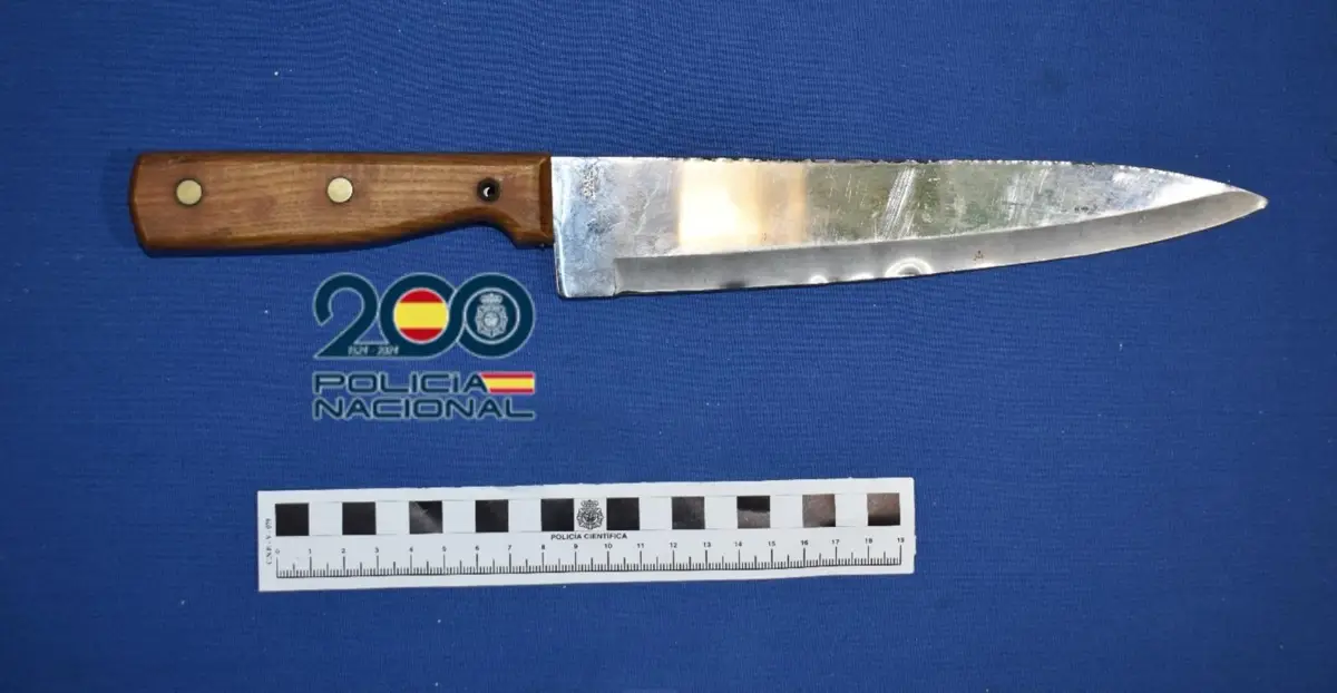 Detenido en Valladolid por intentar asaltar a un hombre con un cuchillo de 22 centímetros