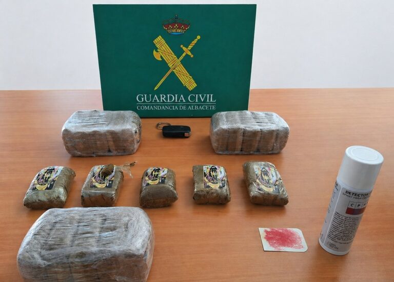 Detienen a dos mujeres en Hellín al localizar 2.000 gramos de hachís ocultos en un coche