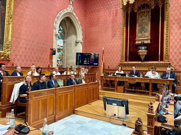 Pleno extraordinario del Consell de Mallorca para aprobar el segundo paquete de ayudas por la guerra de Irán y Oriente Próximo.