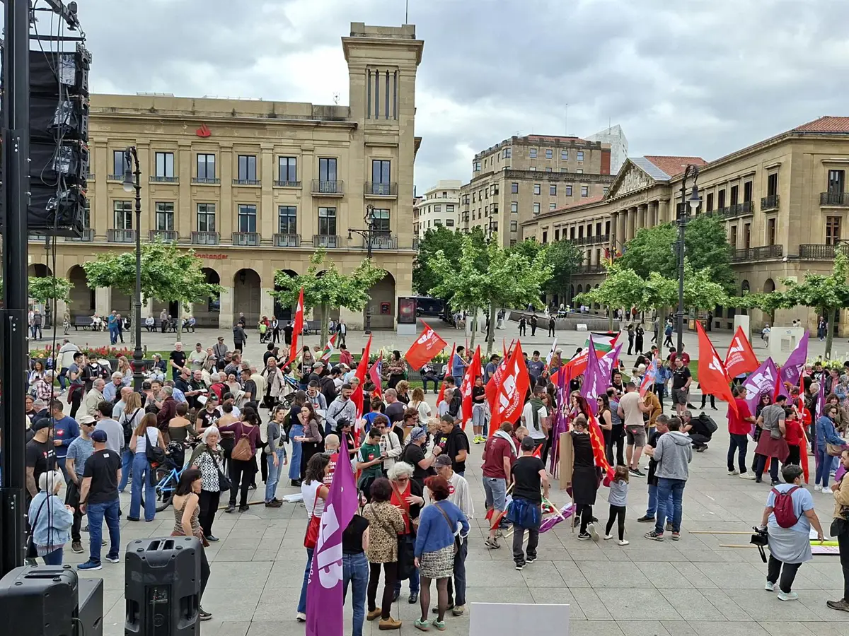 LAB se manifiesta en Pamplona el Primero de Mayo por una vida digna y un SMI de 1.500 euros