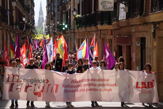 Movilizaci&oacute;n de LAB en el Primero de Mayo