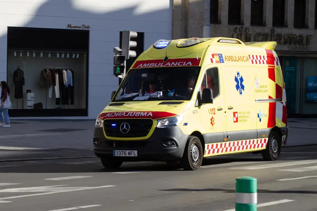 Siete personas, incluido un niño, resultan heridas en un choque de dos coches en Valladolid