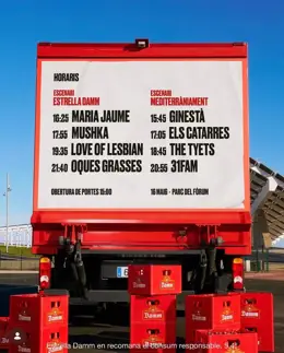 Oques Grases, Love of Lesbian y The Tyets protagonizan la fiesta de 150 años de Estrella Damm
