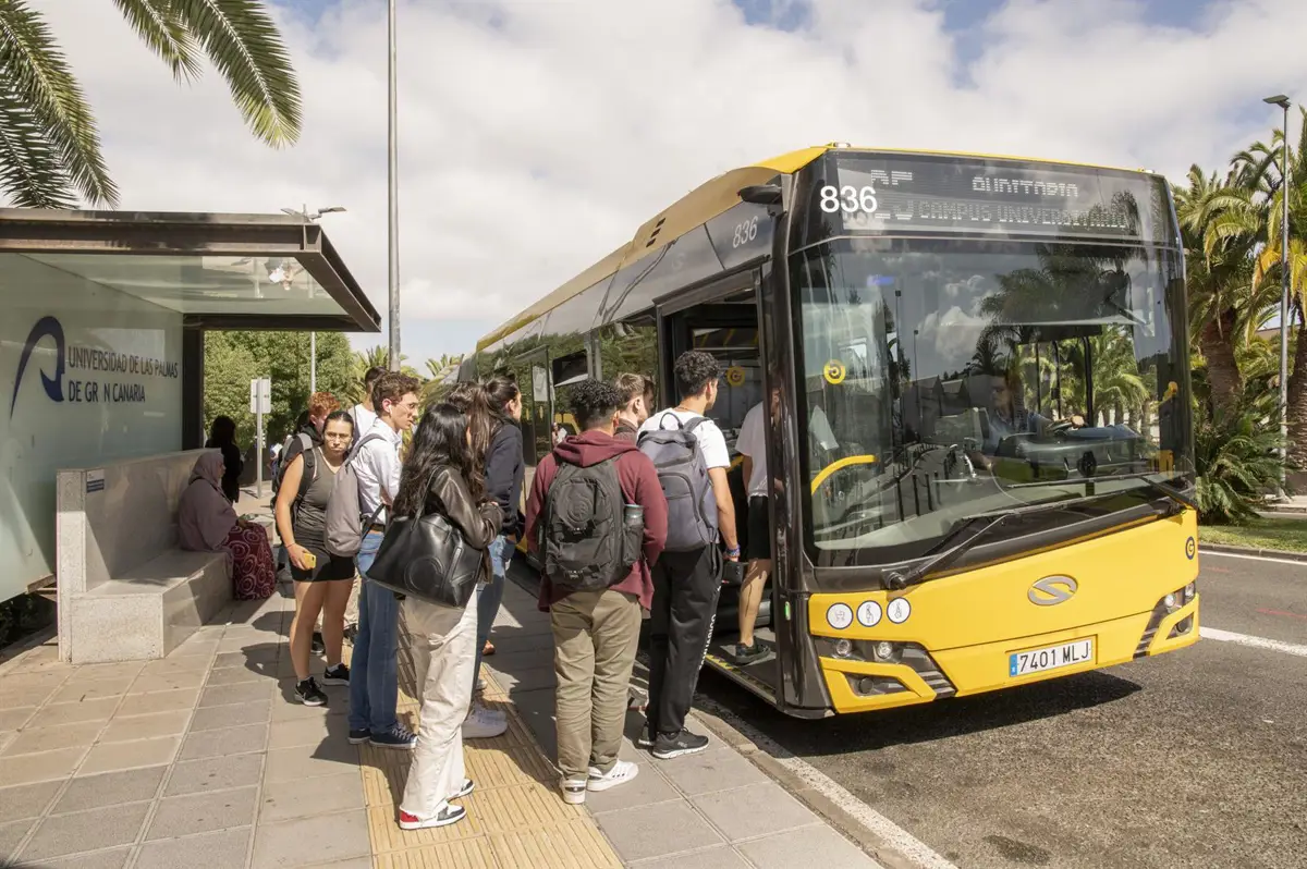 Guaguas Municipales incrementará en 3.500 plazas su servicio en el Campus de Tafira durante la PAU