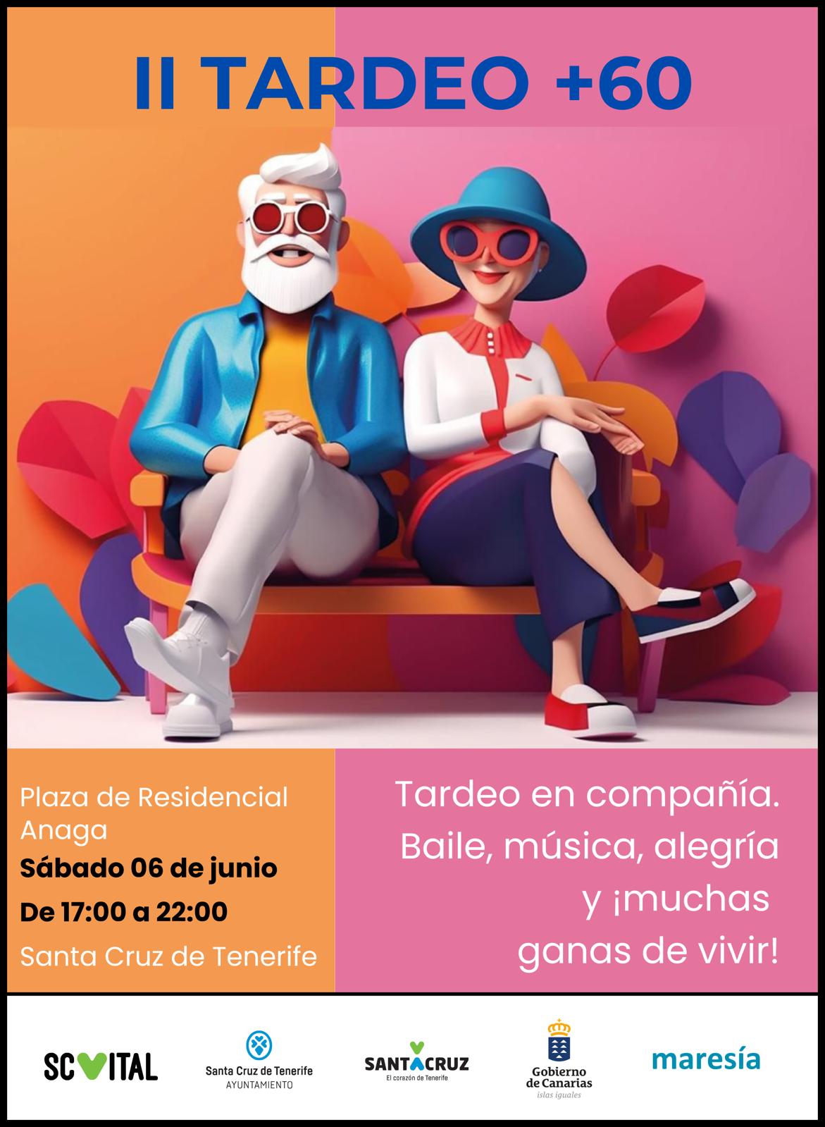 El "II Tardeo +60" reunirá a unas quinientas personas en una jornada de diversión y convivencia