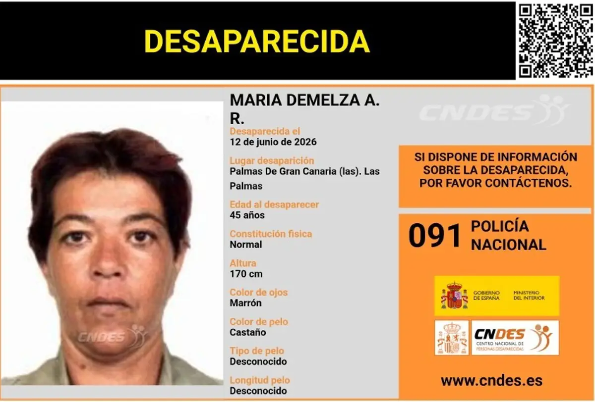 La Policía solicita ayuda para dar con el paradero de María Demelza A.R., desaparecida en Las