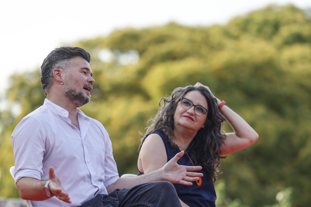 Rufián invita a Oltra a unir a la izquierda y dejar de lado sus diferencias ante la oportunidad