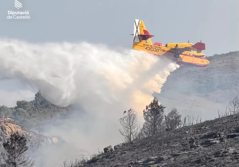 Incendio en Segorbe controlado; alcalde de Gátova destaca la respuesta ejemplar de los vecinos